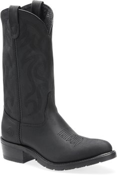 Black Oiltan Double H Boot 12 Inch AG7 Work Western